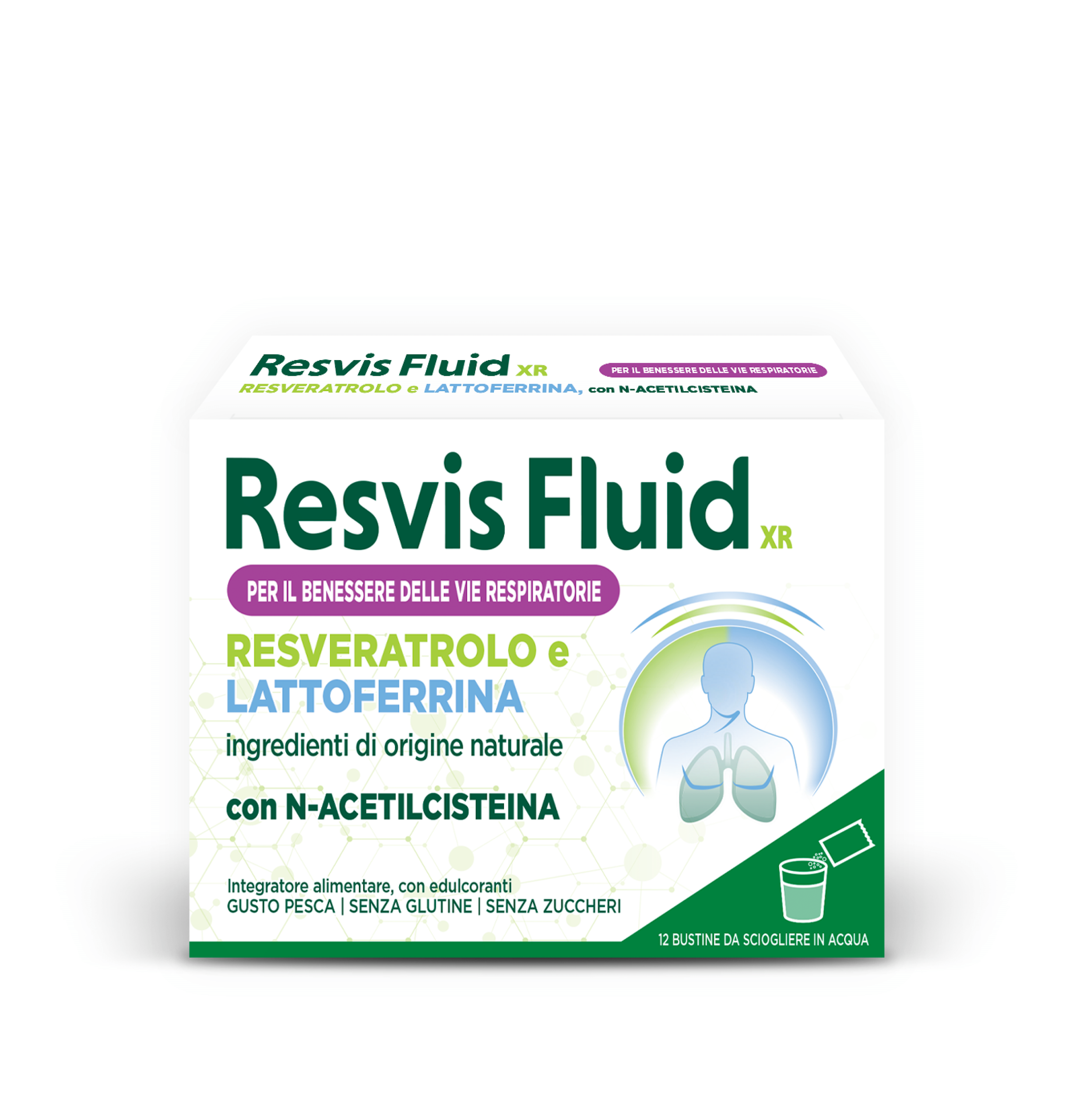 Resvis Fluid XR 12 Bustine - Integratore per Vie Respiratorie