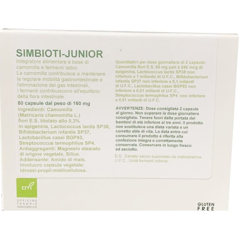 Simbioti Junior 80 Capsule - Integratore di Probiotici per Intestino