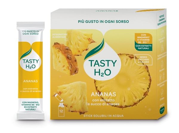 Tasty H2O Ananas 12 Stick - Ananas con Azione Drenante e Depurativa