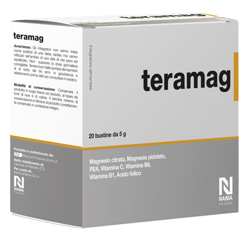 Teramag 20 Bustine - Sali di Magnesio per Sistema Nervoso