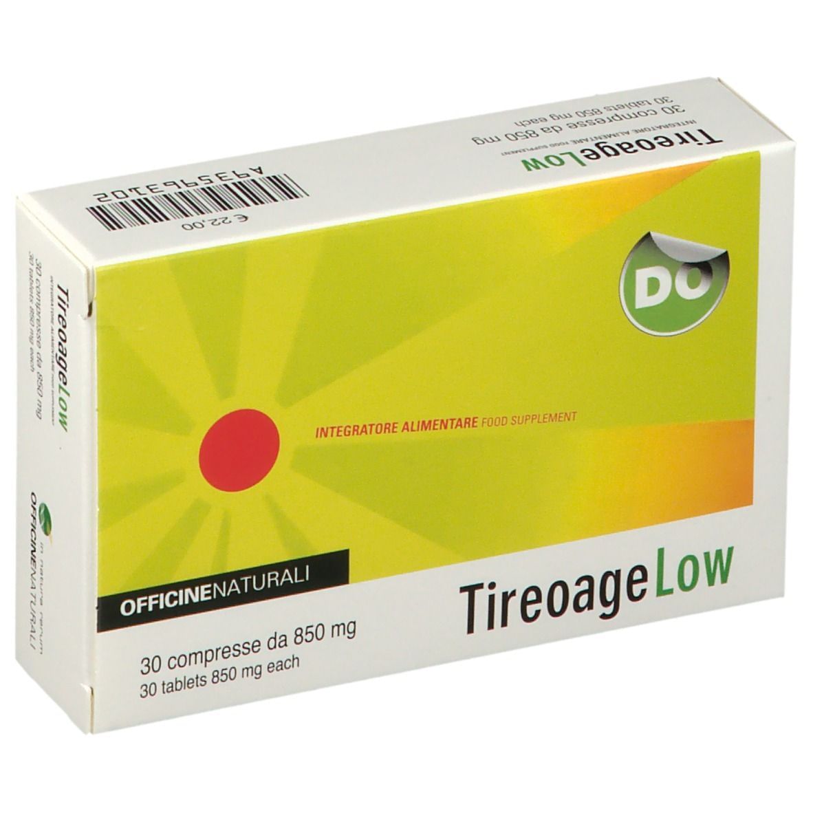 Tireoage Low 30 Compresse 850 mg - Integratore per il Metabolismo