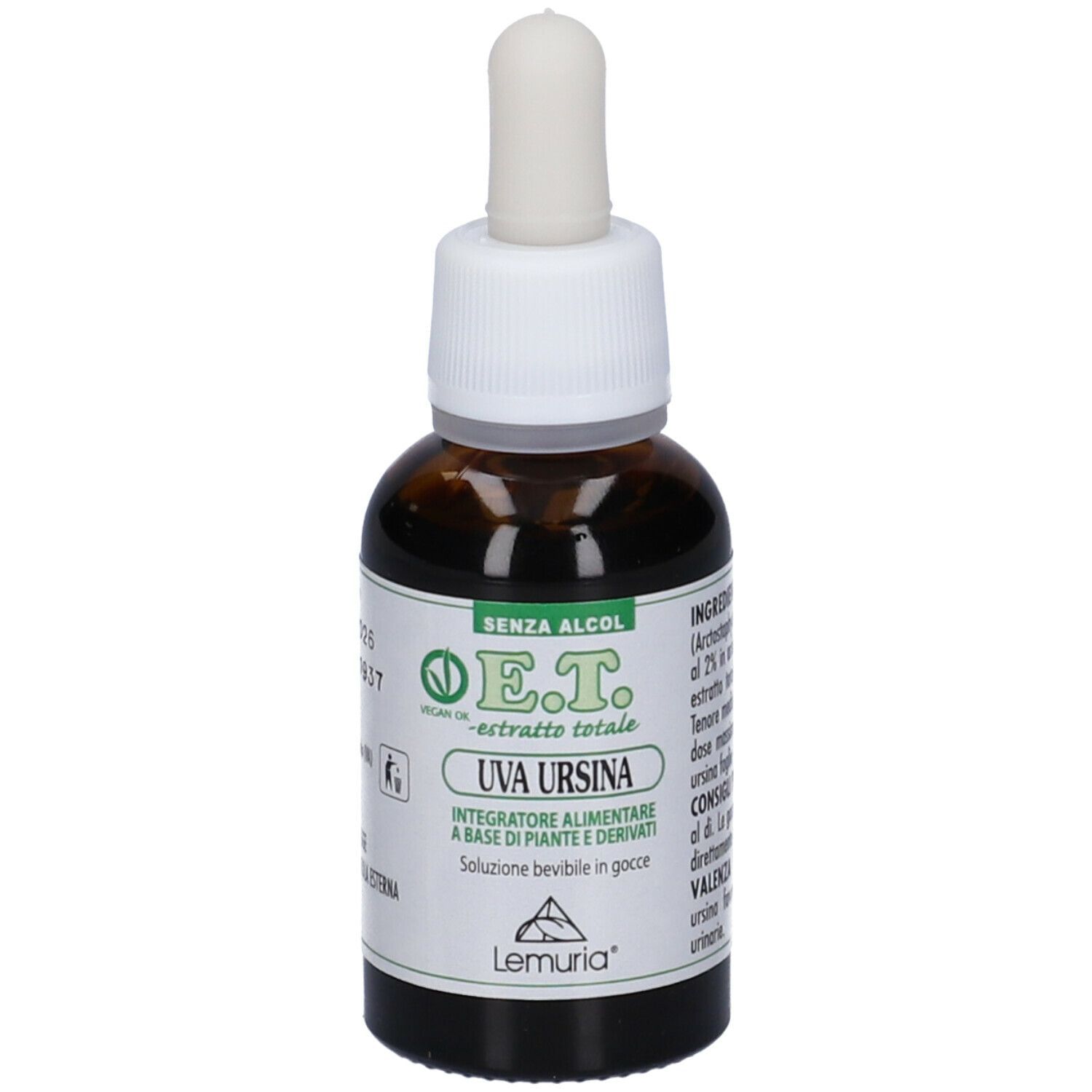 Uva Ursina Lemuria - Gocce per le Vie Urinarie 30 ml