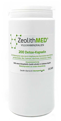 Zeolithmed Detox 200 Capsule - Minerali per Fegato e Intestino